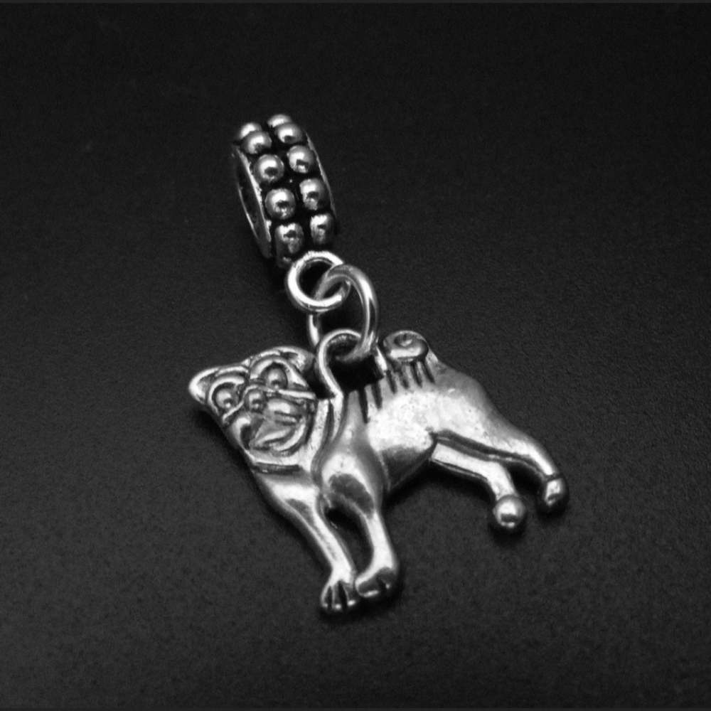 French bulldog dog charms bracelet charms beads fits pandora European bracelets